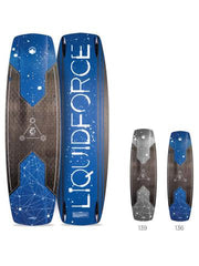 The Liquid Force Carbon Drive kiteboard that has all terrain performance and a wooden core available online through Adrenalised Boardsports.