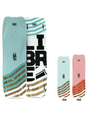 The Liquid Force Libre twin tip kiteboard which is easy to ride with a light wind rocker and CNC contoured core available online through Adrenalised Boardsports.